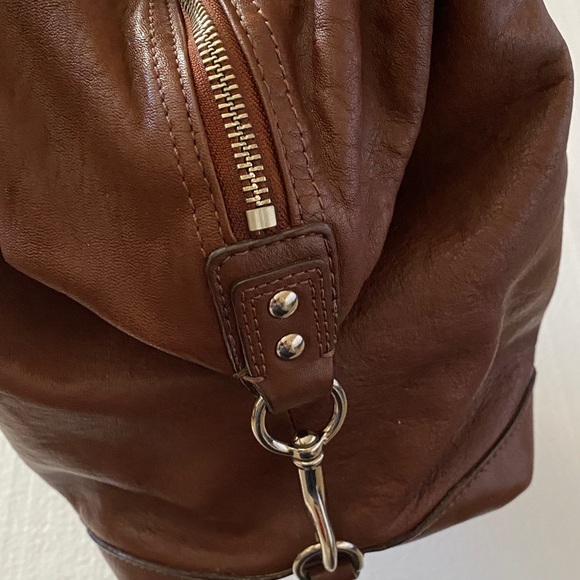 Coach Dark Brown Leather Satchel - Picture 5 of 16